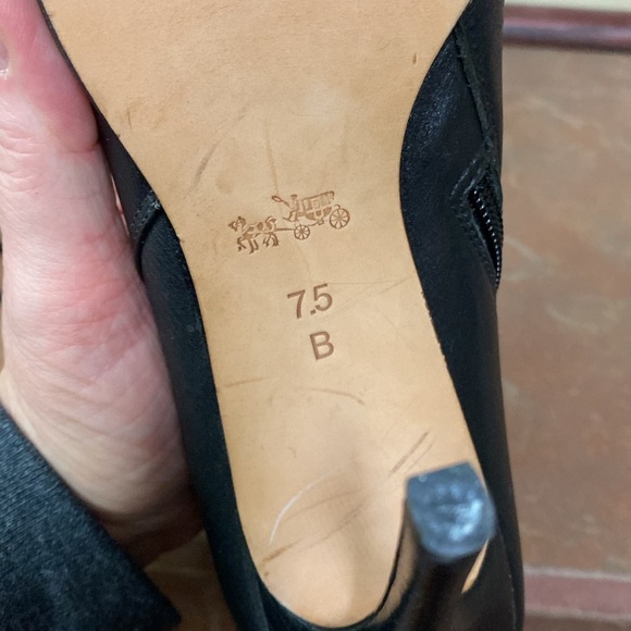 Coach Lolita Stiletto Open Toe Bootie size 7.5 - Picture 9 of 11